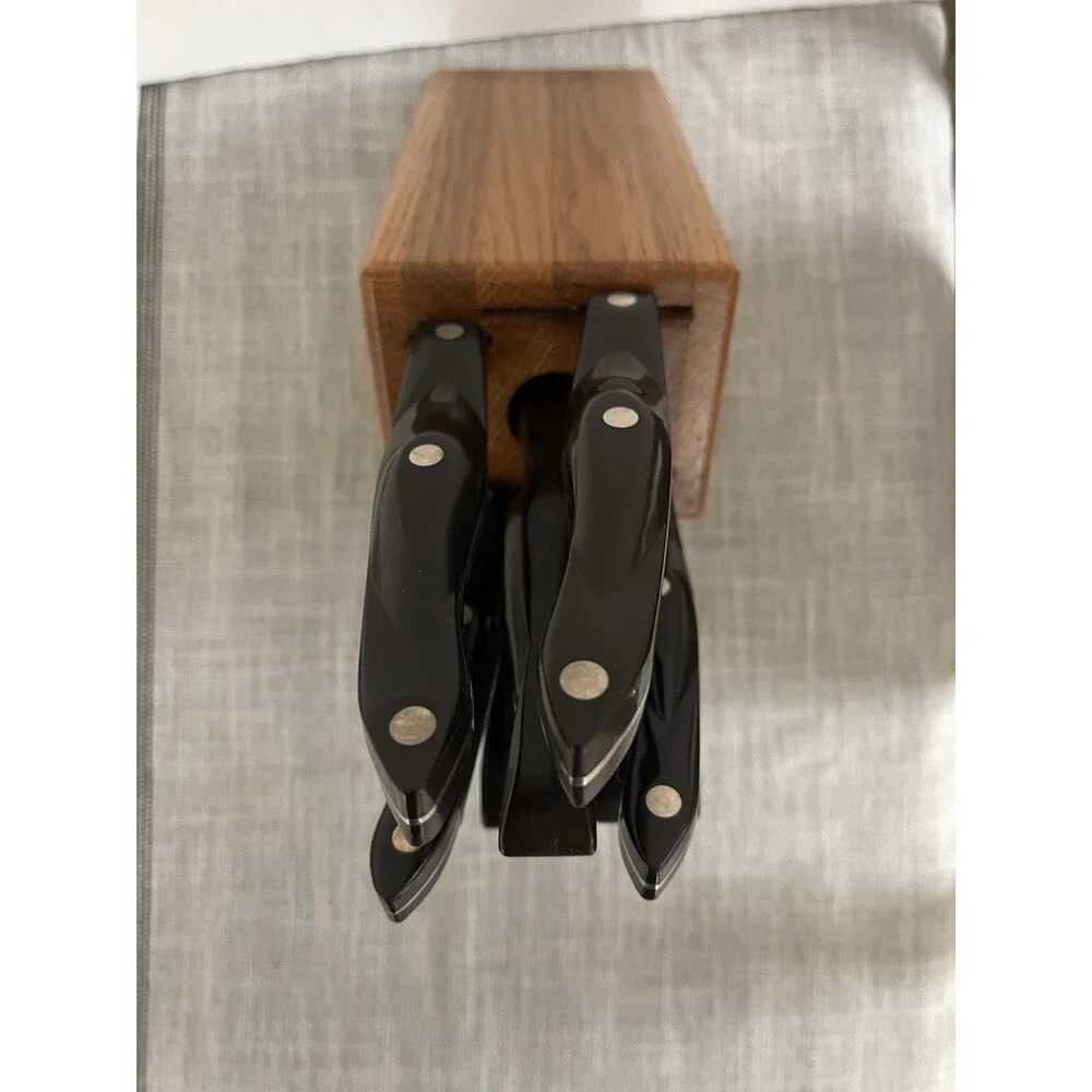 cutco butcher block knife set